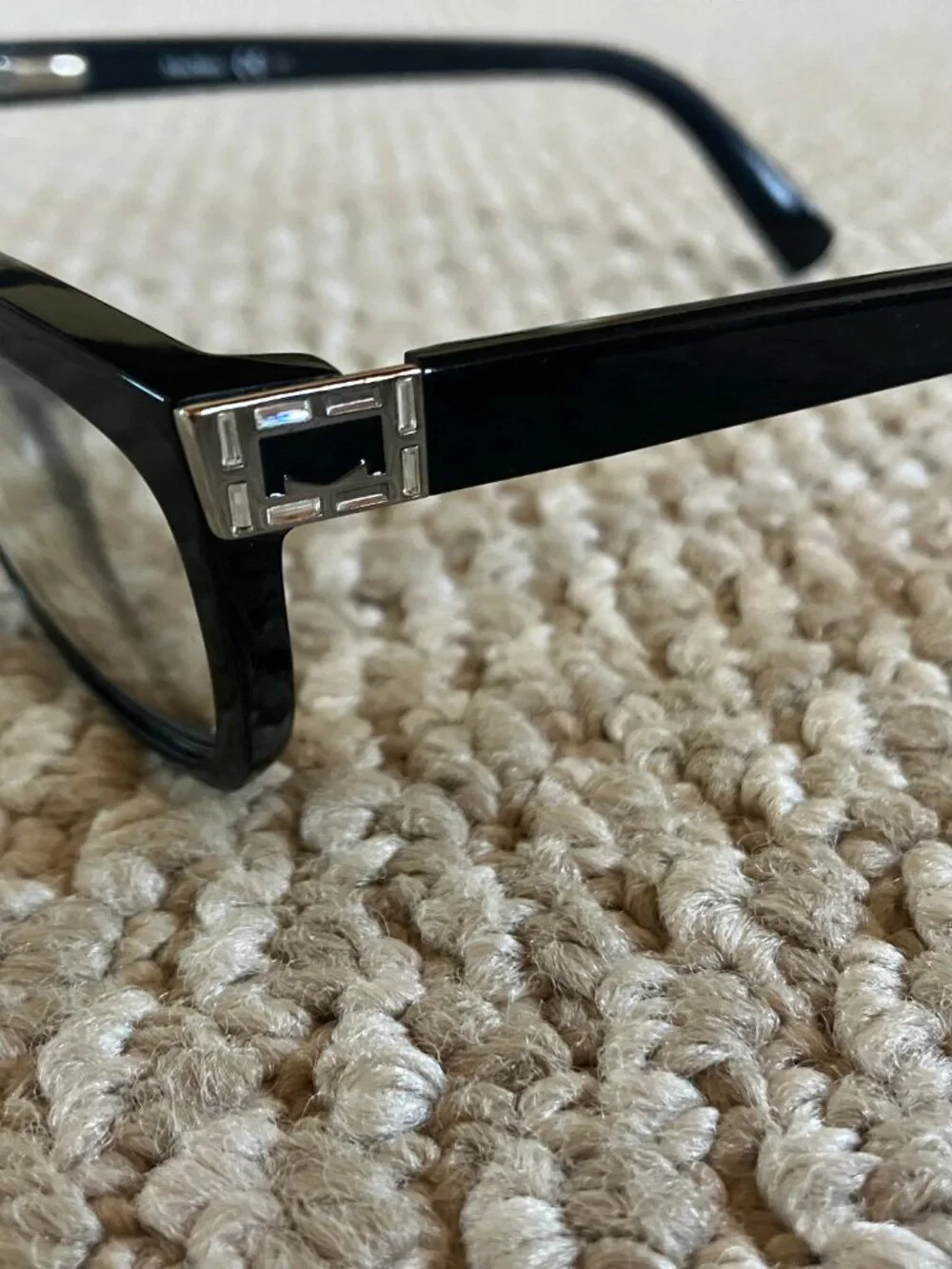 Max Mara Women's Bold Cat Eye Black Optical Frames plus Case MM1151 307 135